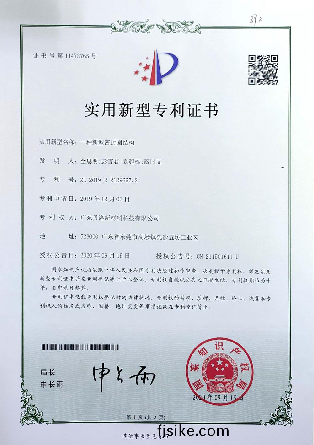 一種(zhong)新(xin)型密封圈(quan)結構(gou)