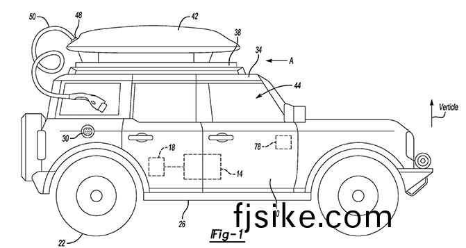 電(dian)池裝(zhuang)車(che)頂 福(fu)特(te)申報(bao)汽車(che)充電(dian)寶(bao)專(zhuan)利